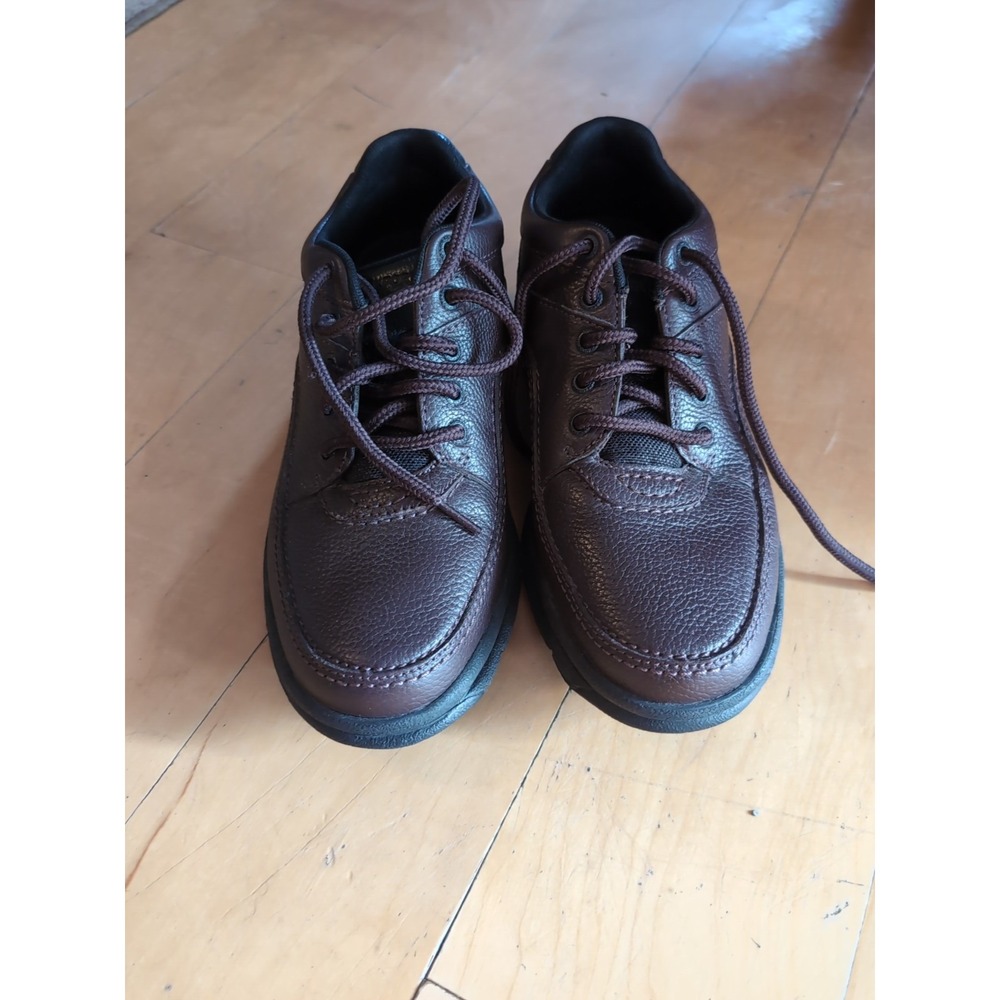 Rockport Mens K70884 Brown Tumbled World Tour Men's Classic Oxford 8‎ Wide